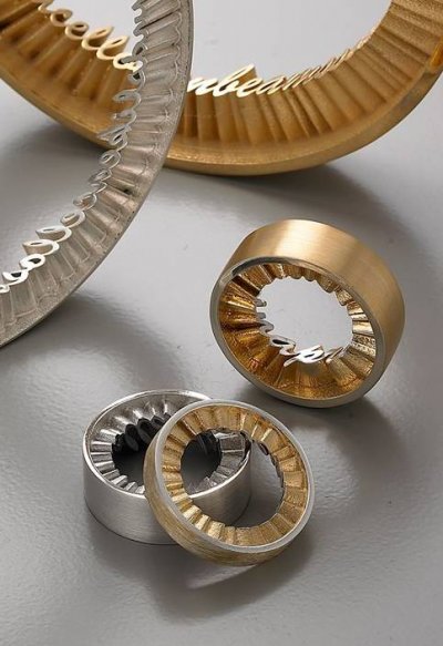 Καλλιτεχνικό κόσμημα από την Κορέα, ασημένια δαχτυλίδια βραχιόλια