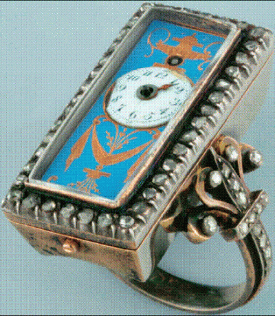 Πλατινένιο ρολόι δαχτυλίδι αντίκα από την Vacheron Constantin