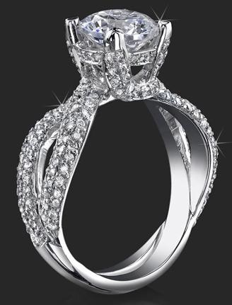 Δαχτυλλίδι αρραβώνων από παλλάδιο και διαμάντια.